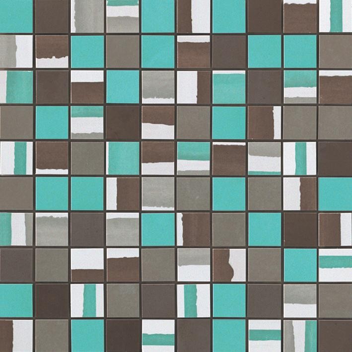 Фото плитки Dwell Turquoise Mosaico Mix (9DMT) Керамическая плитка, размер 30.5x30.5