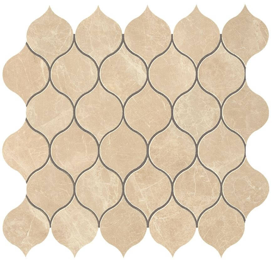 Фото плитки MARVEL Elegant Sable Drop Mosaic (9EDS) 27,2x29,7 Керамическая плитка, размер 29.7x27.2