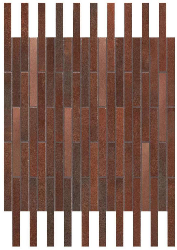 Фото плитки Blaze Corten Mosaico Twin (A0UV) Керамогранит, размер 36.1x29.4