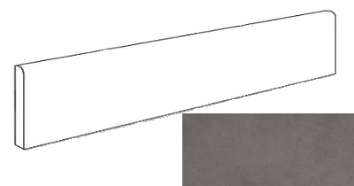 Фото плитки Dwell Smoke Battiscopa Matt (A1FF) Керамогранит, размер 7.2x60