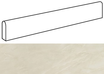 Фото плитки MARVEL Imperial White Battiscopa Lapp. (AFBF) 7,2x60 Керамогранит, размер 60x7.2