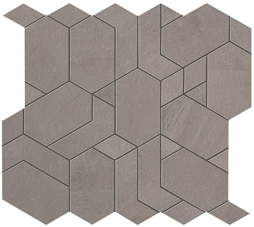 Фото плитки Boost Grey Mosaico Shapes (AN65) Керамогранит, размер 31x33.5