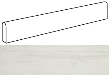Фото плитки Marvel Bianco Dolomite Battiscopa Lapp. (ATDO) керамогранит, размер 7.2x60