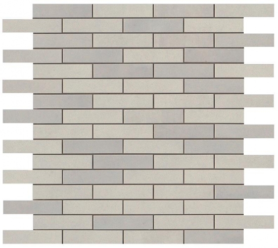 Фото плитки Dwell Silver Mosaico Brick (9DBV) Керамическая плитка, размер 30.5x30.5