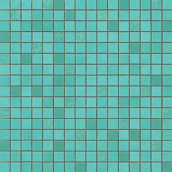 Фото плитки Dwell Turquoise Mosaico Q (9DQT) Керамическая плитка, размер 30.5x30.5