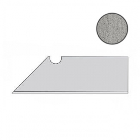 Фото плитки Blaze Aluminium Battiscopa Sag.Dx (A0IT) Керамогранит, размер 7.2x30