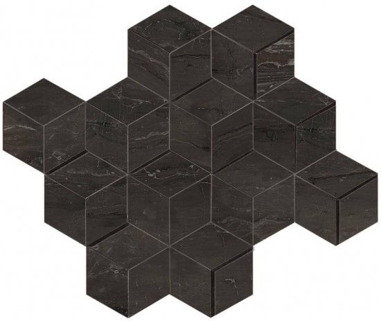 Фото плитки MARVEL Absolute Brown Mosaico 3D (AEPG) 30,5x26,4 Керамогранит, размер 26.4x30.5