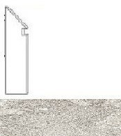 Плинтус Klif White Battiscopa Sag.SX (AN4L)