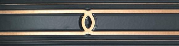 Декор Marvel Gold Black 7,8x30,5 (LVGB) 