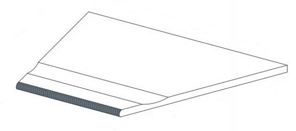 Ступень Nyra Sunlight Bordo Piscina Ang. SX