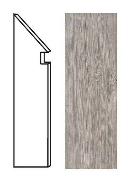 Плинтус Axi Silver Fir Battiscopa Sag. SX (ANML) 