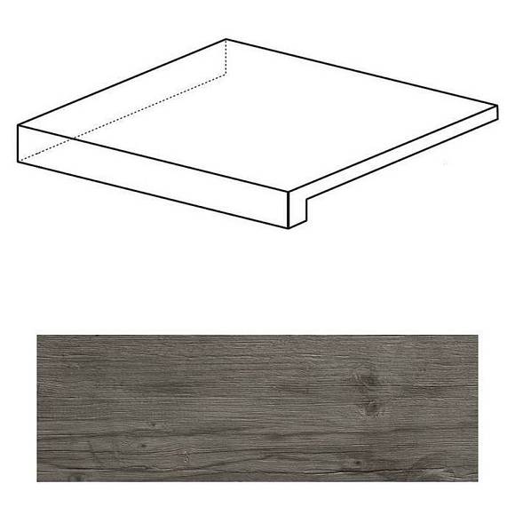 Ступень Axi Grey Timber Scalino Angolare SX (ANL4) 