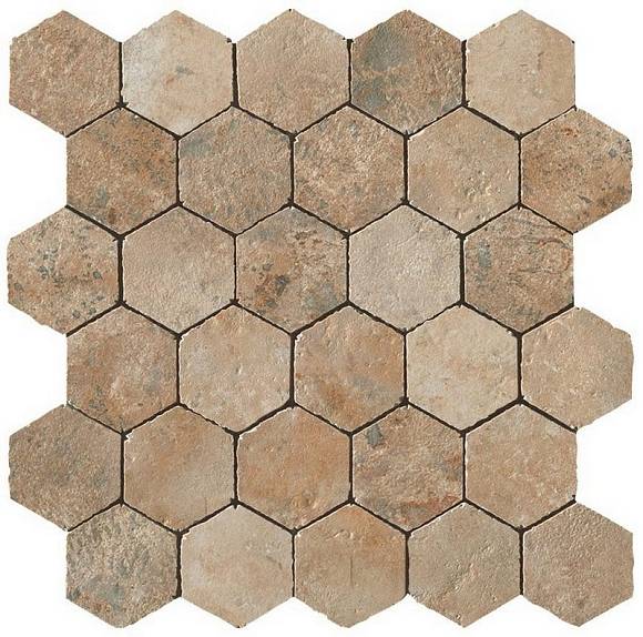 Мозаика Aix Beige Honeycomb Tumbled (A0UB) 