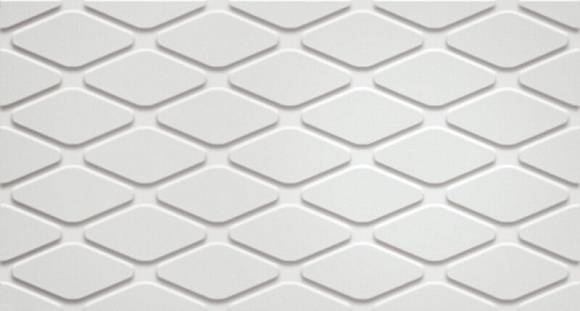 Плитка 3D White Rhombus Matt (600010002253) 