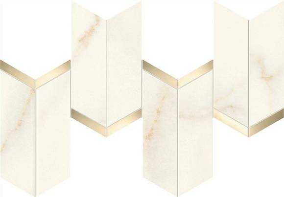 Мозаика Marvel Calacatta Apuano Mosaico Chevron Lappato (AF8W) 