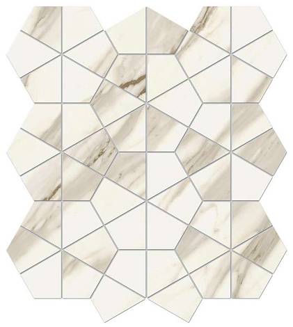 Мозаика Marvel Meraviglia Calacatta Bernini Hexagon Lapp. (AJQZ) 